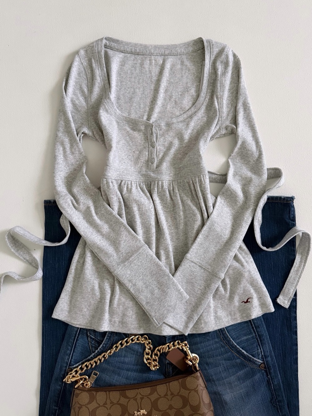 Hollister babydoll top